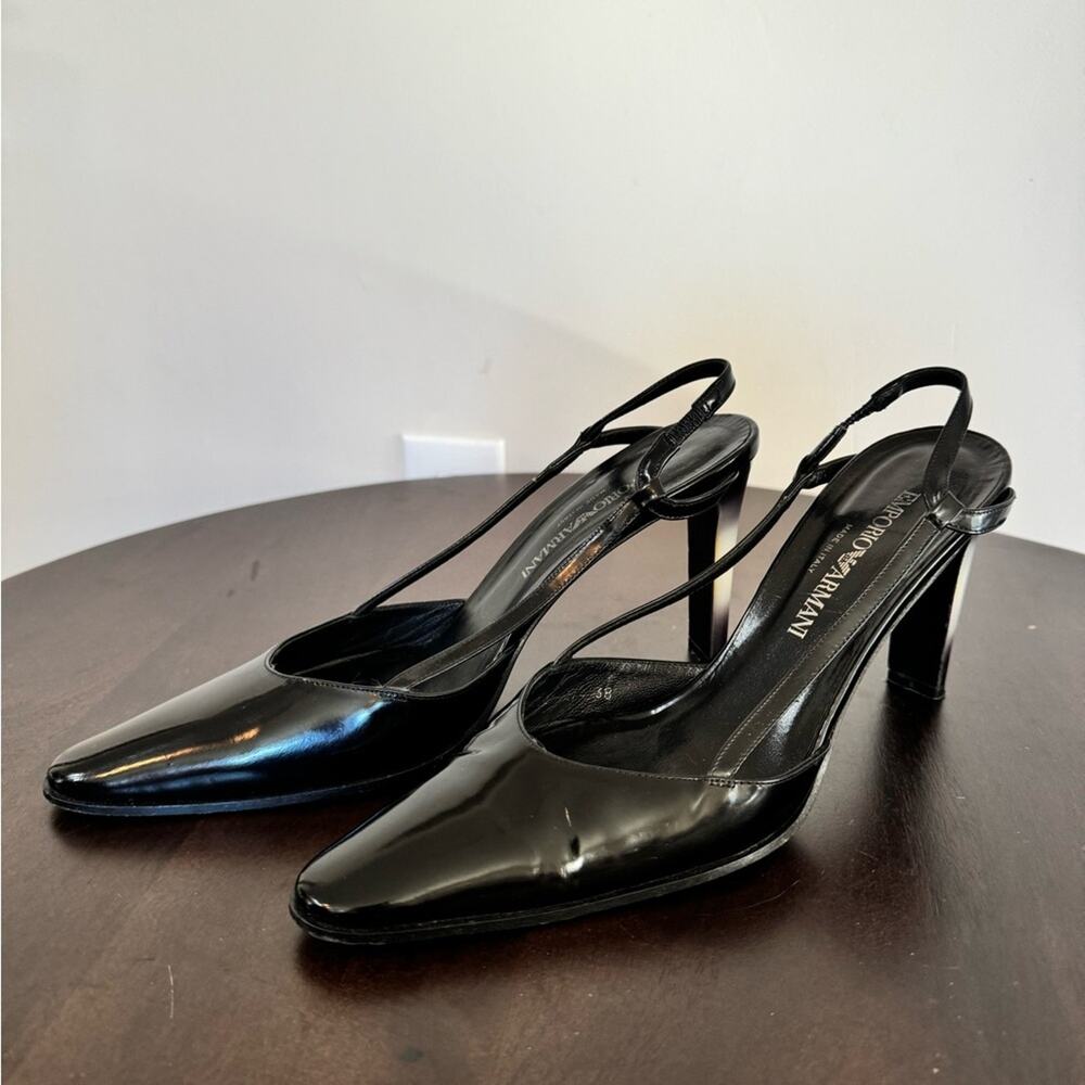 Emporio Armani Vintage Slingback Pumps - Size 38 - Picture 3 of 9
